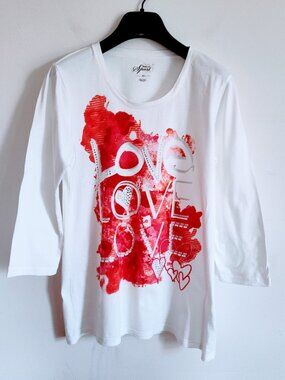 Style & Co White Graphic T-Shirt
